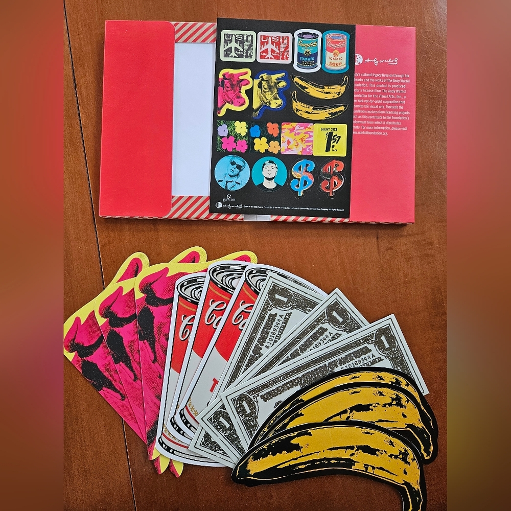 Andy Warhol Colorful Pop Art Notecard Set- NEW!